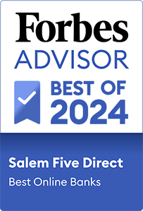 Forbes Advisor Best of 2024 Award Salem Five Direct